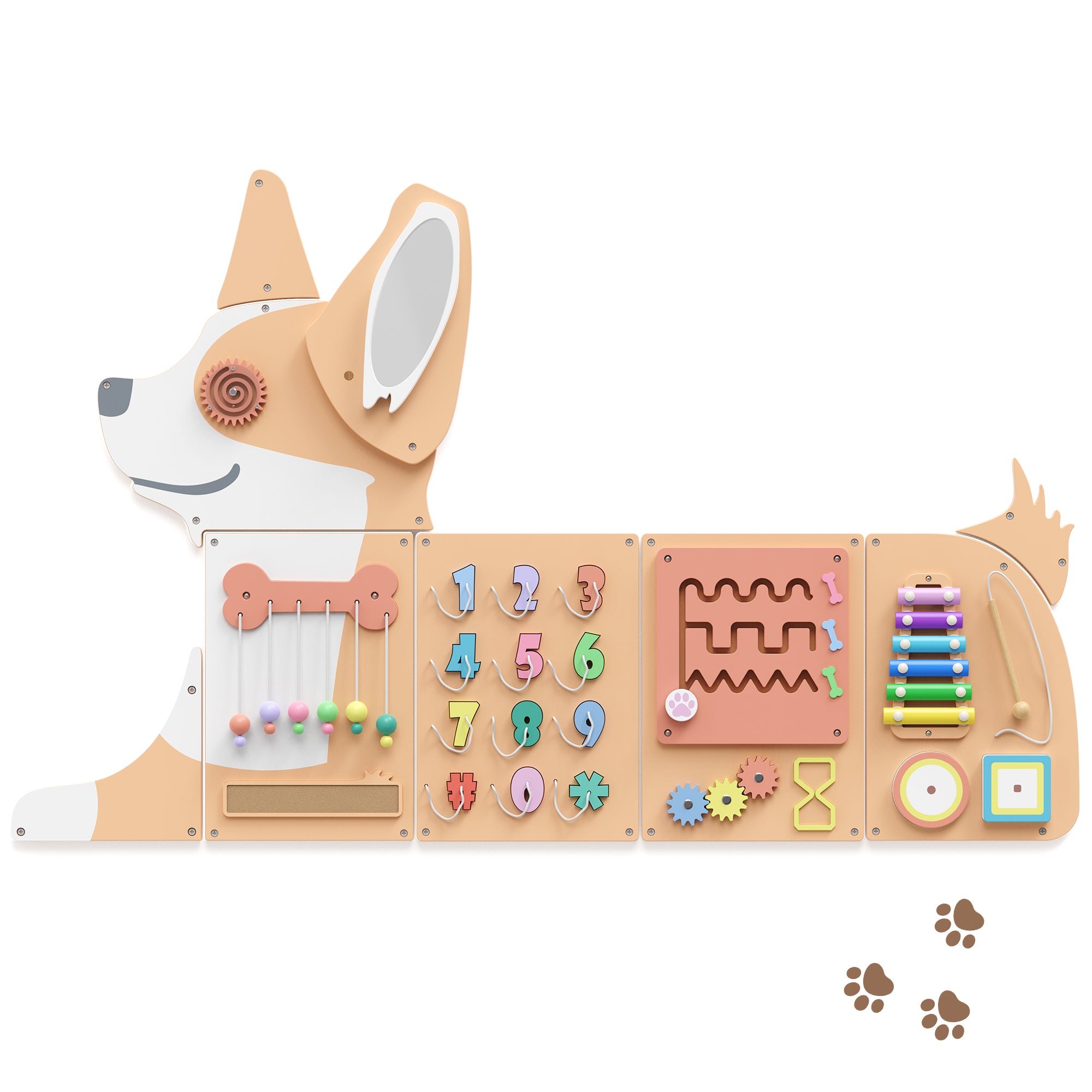 Giggle- BlueWood® Busy Board *Corgi